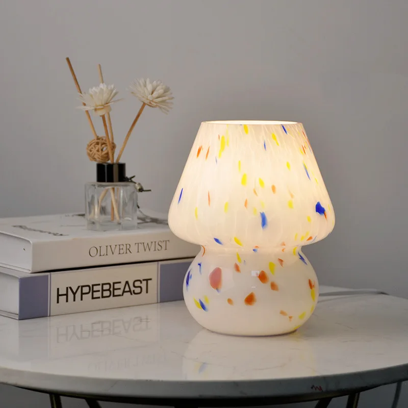 Decor Lighting Cy - Glass Mushroom Table Lamp for Room