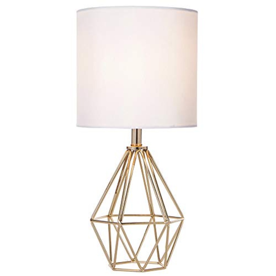 Geometric Lamp Shade - Modern Hollow Out Base Bedroom Small