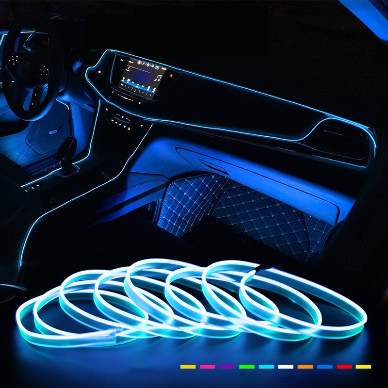 Ambient Lighting Decor For Room - 2M/3M/5M LED Car Interior Decoration Light