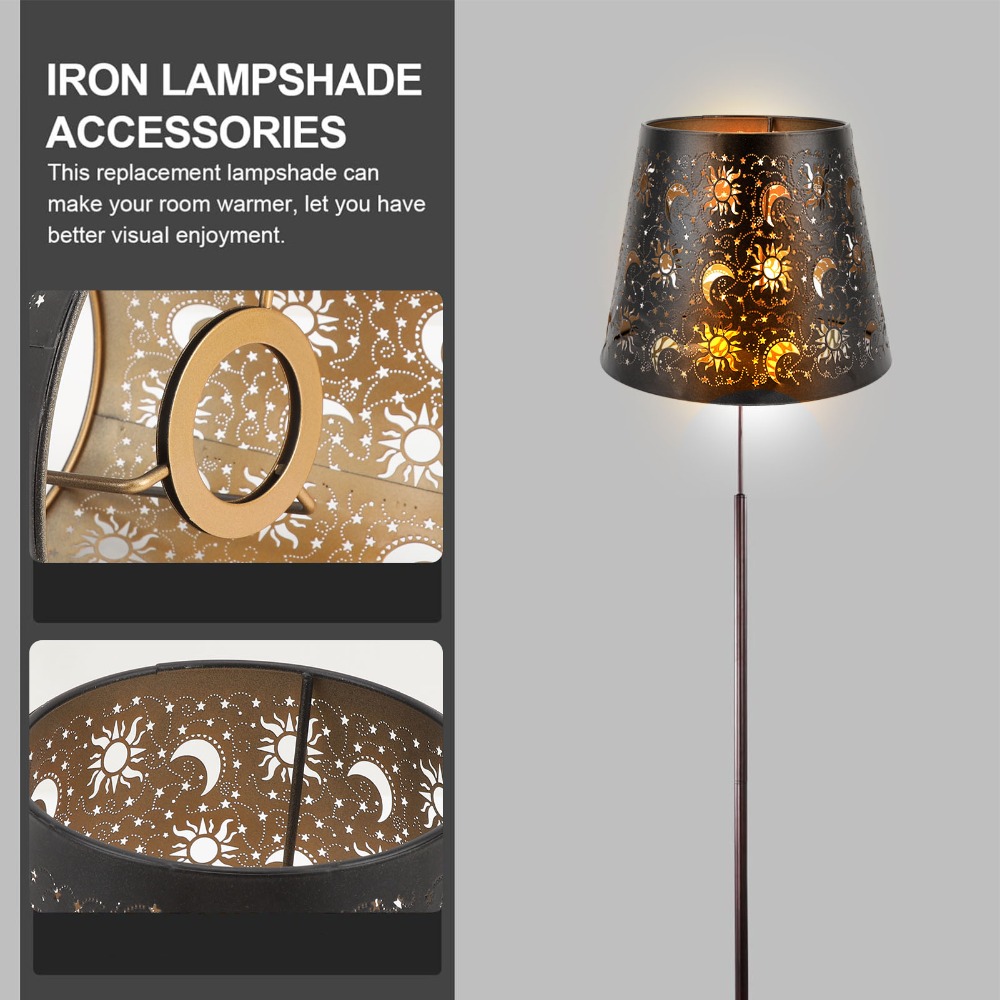 Geometric Lamp Shade - Simple Iron Lampshade Geometric Pattern Medium