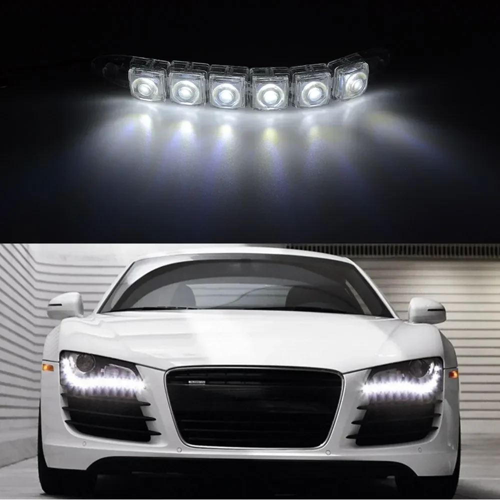 2PCS LED Waterproof DRL Light  - Lighting Bolt Decor recension och pris