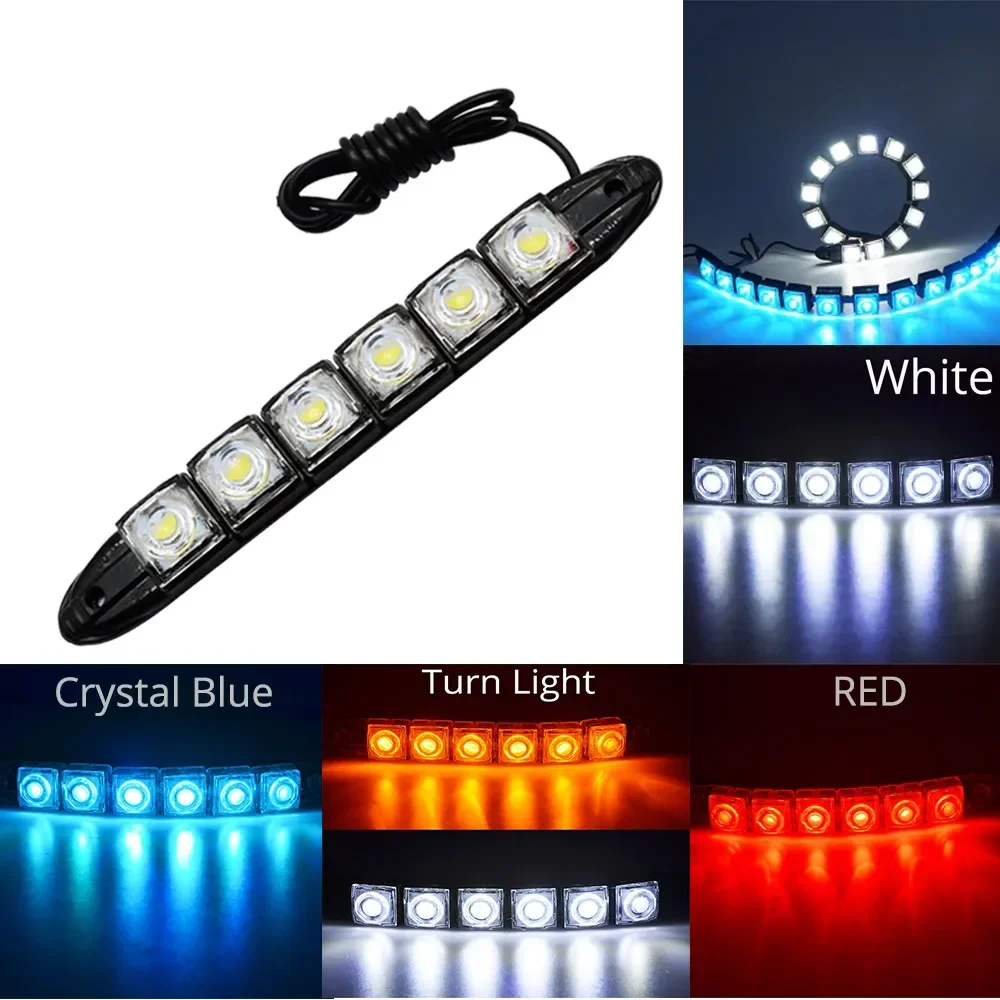 2PCS LED Waterproof DRL Light  - Lighting Bolt Decor recension och pris