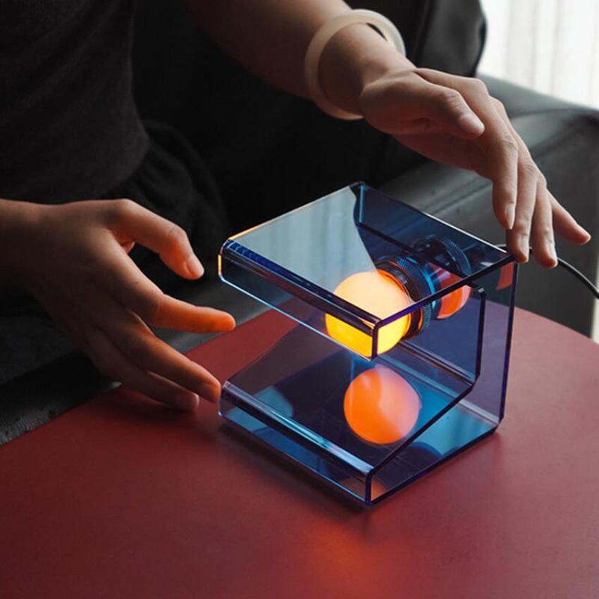 Modern Acrylic Cube Table Lamp - Ambient Lighting Decor For Room recension och pris