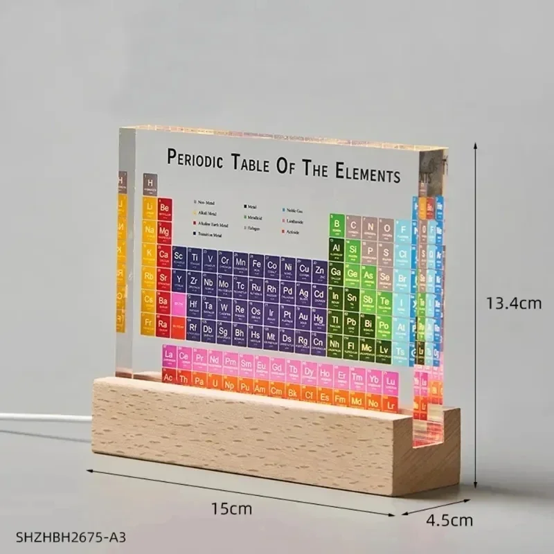 Mendeleev Periodic Table Acryl - Elements Lighting Decor recension och pris