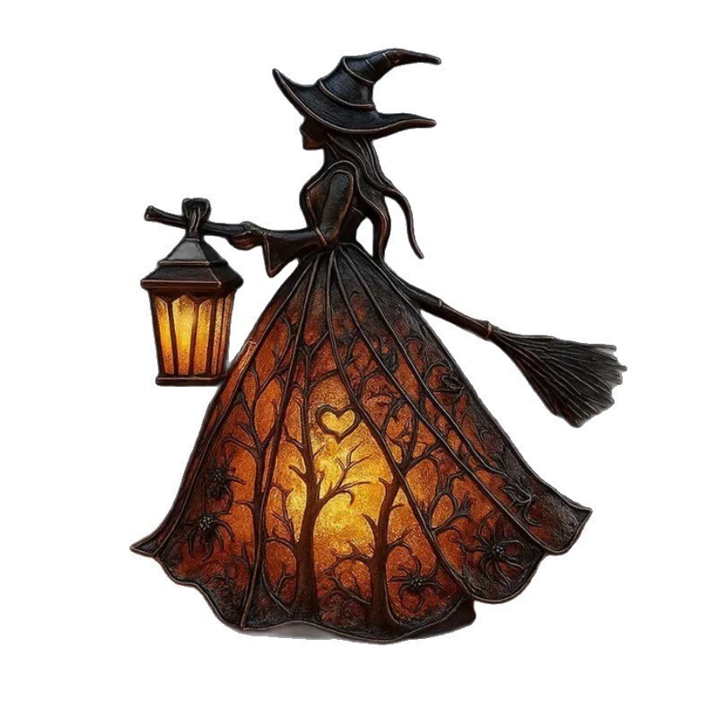 Witch Resin Tabletop Night Lig - Lighting Table Decor recension och pris