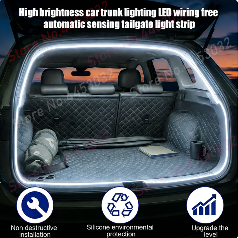 Car Trunk Seal Edge LED Strip  - Lighting Bolt Decor recension och pris