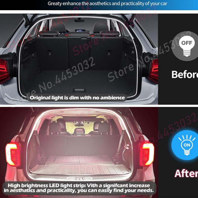 Car Trunk Seal Edge LED Strip  - Lighting Bolt Decor recension och pris