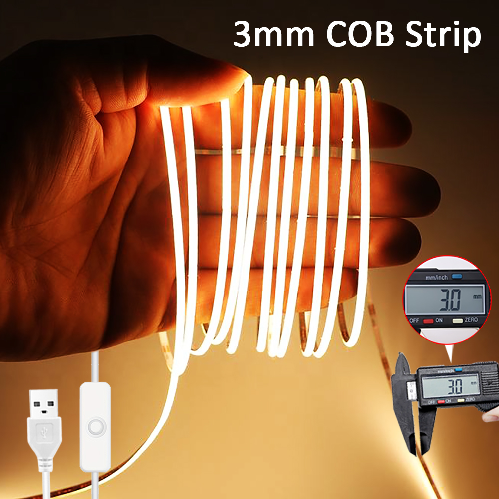 3mm Ultra Thin Led COB Strip U - Decor Lighting Hours recension och pris