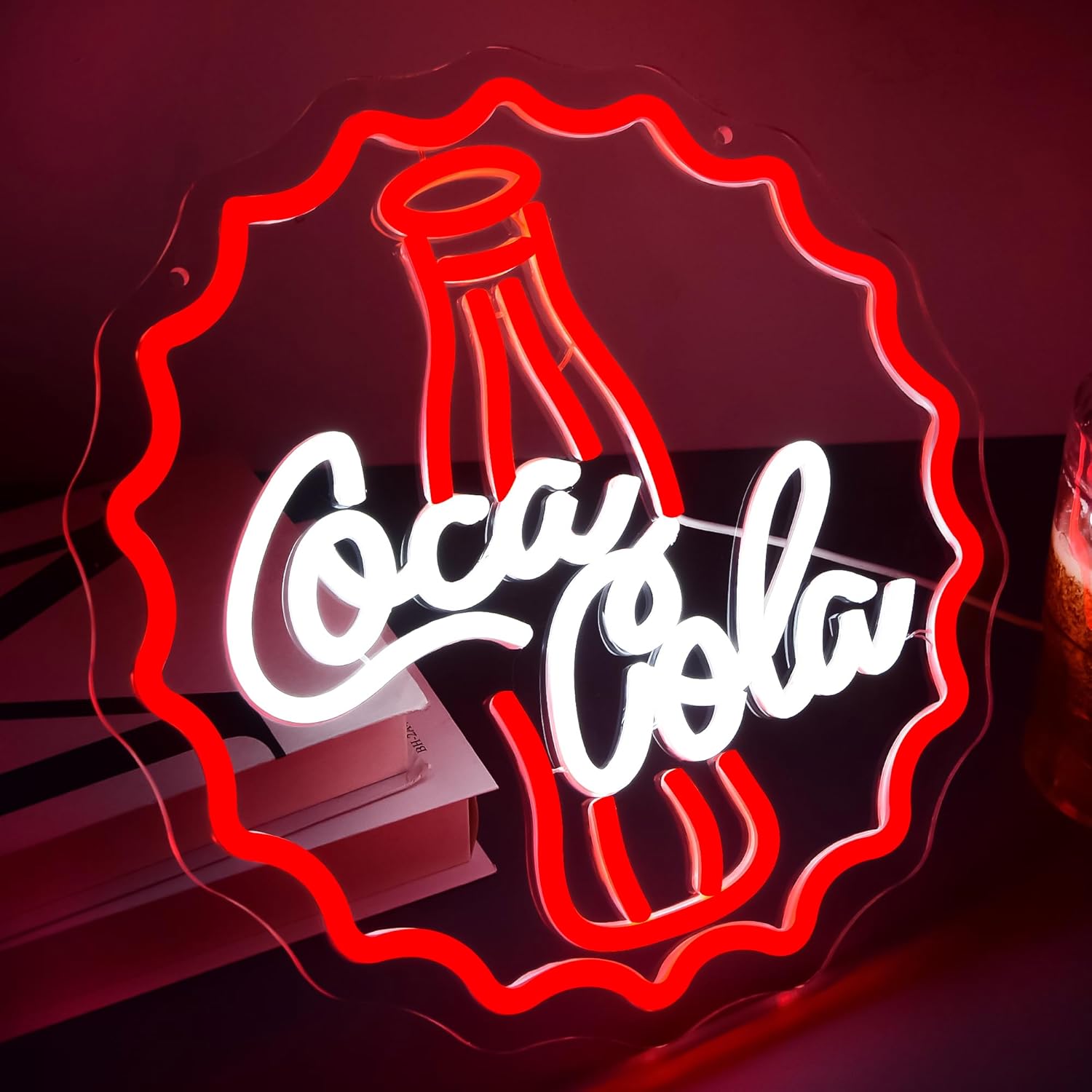 Cola Neon Sign Art Wall Light  - Restaurant Lighting Decoration recension och pris