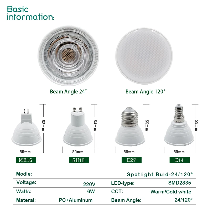 10pcs LED Bulbs E27/E14 MR16 G - Decor Lighting Hours recension och pris