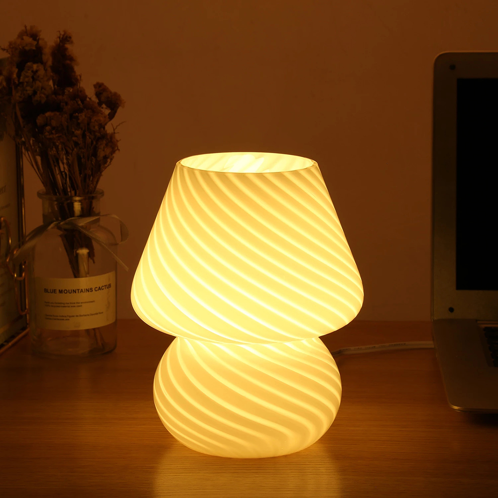 Glass Mushroom Table Lamp for  - Decor Lighting Cy recension och pris