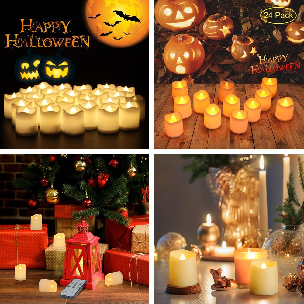 12/24Pcs Flameless LED Tea Lig - Decor Lighting Hours recension och pris
