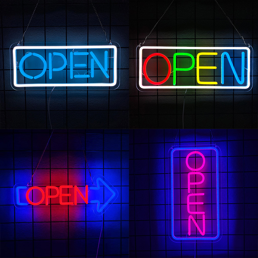 Open Series Neon Sign For Wall - Restaurant Lighting Decoration recension och pris