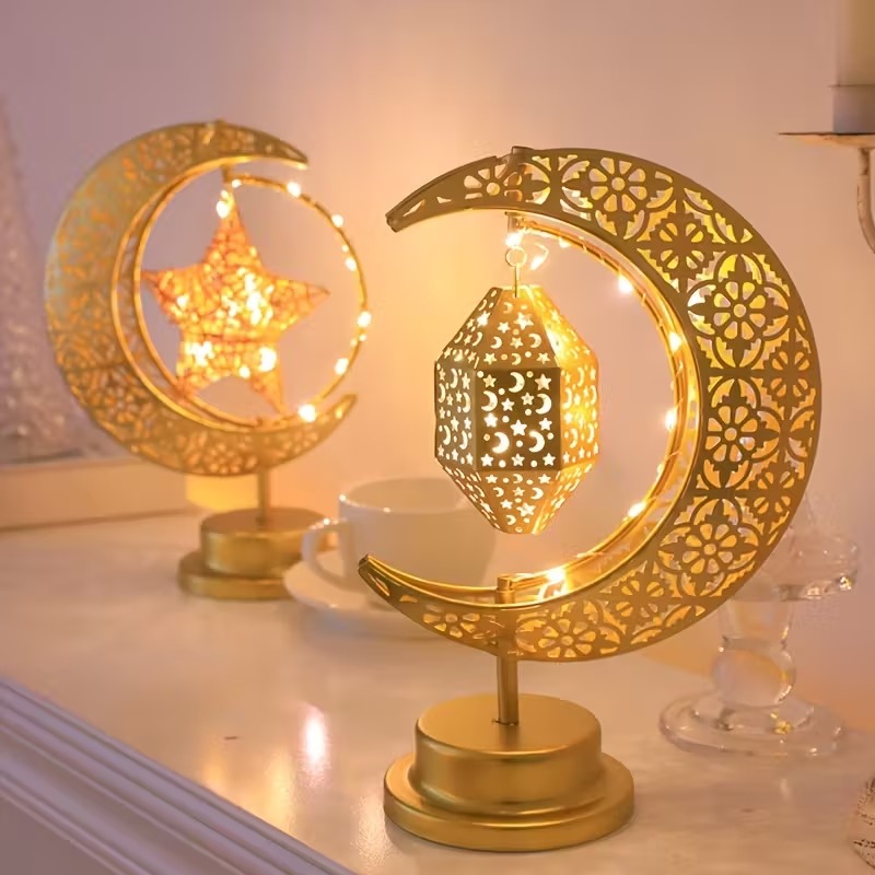 Ramadan LED Night Light Rotati - Led Moon Lamp recension och pris