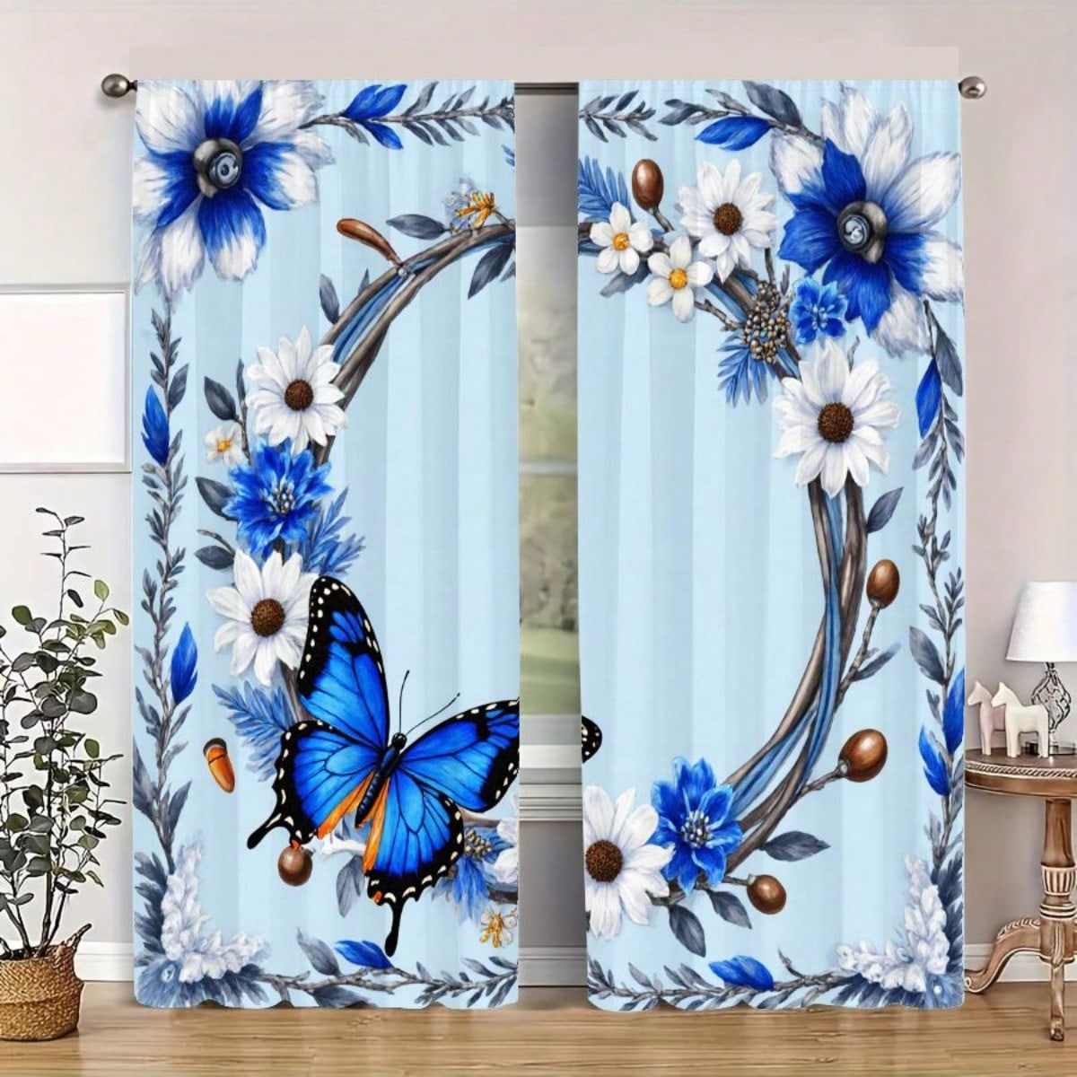2pcs 2D Flat Light Blue Backgr - Elements Lighting Decor recension och pris