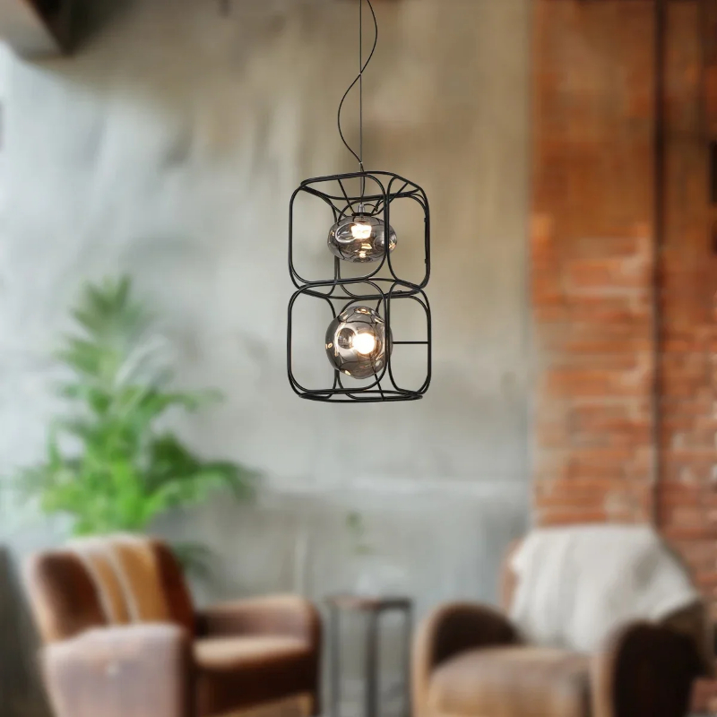 Vintage Geometric Metal Frame  - Geometric Lamp Shade recension och pris