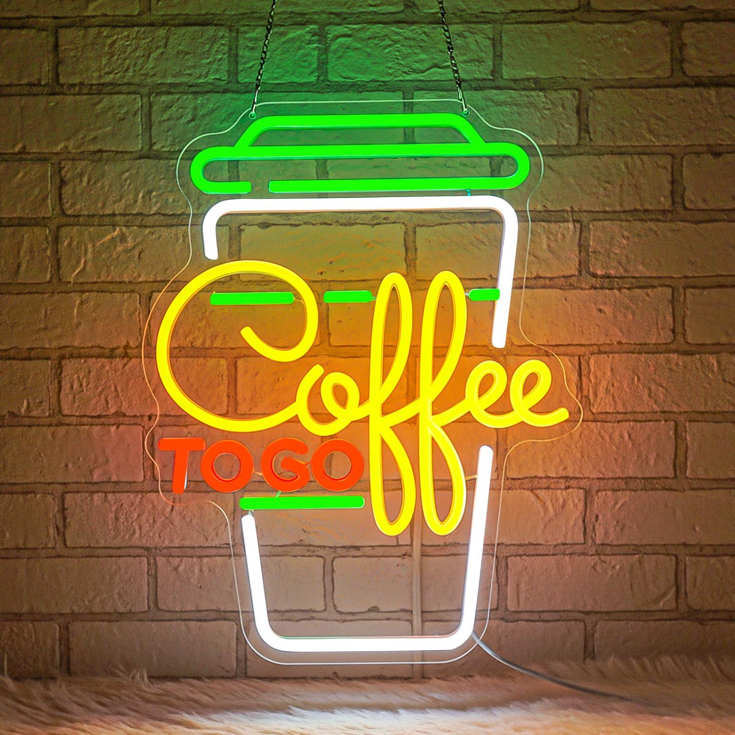 Coffee Neon Sign USB Dimmable  - Restaurant Lighting Decoration recension och pris