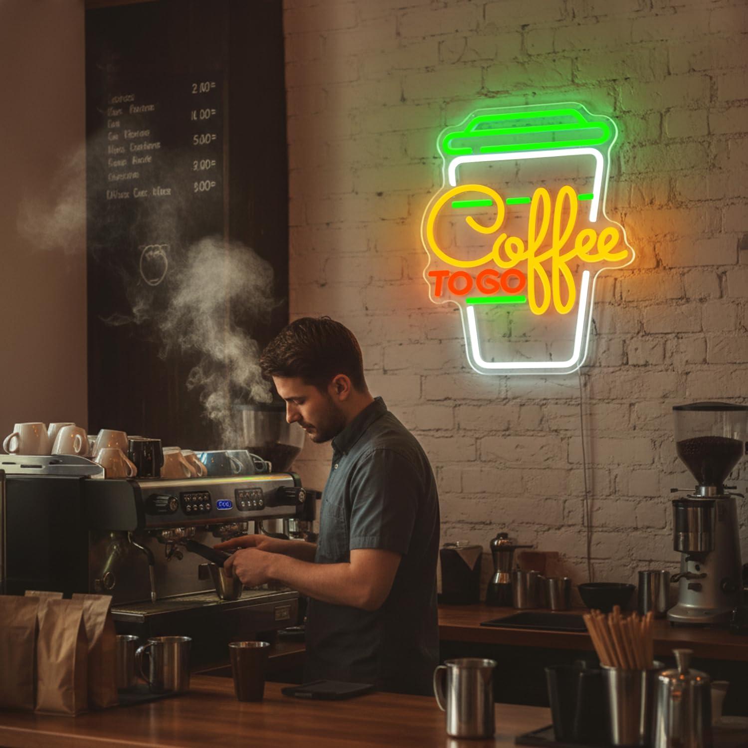 Coffee Neon Sign USB Dimmable  - Restaurant Lighting Decoration recension och pris