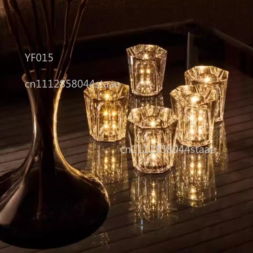 USB Rechargeable Crystal Table - Restaurant Lighting Decoration recension och pris