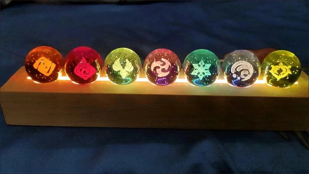 Game Genshin Impact Crystal Ba - Elements Lighting Decor recension och pris