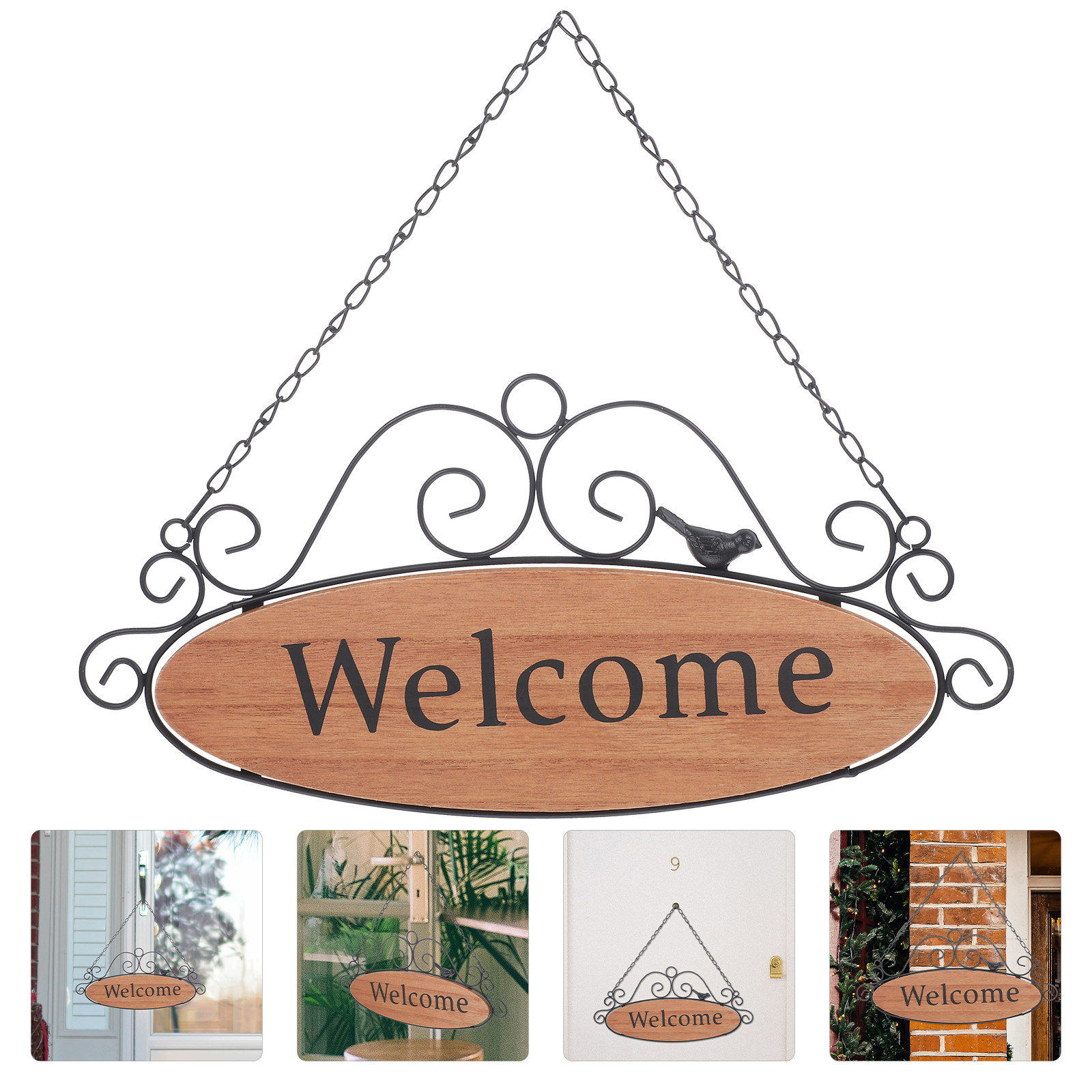 1Pcs Welcome Sign Door Hanger  - Restaurant Lighting Decoration recension och pris