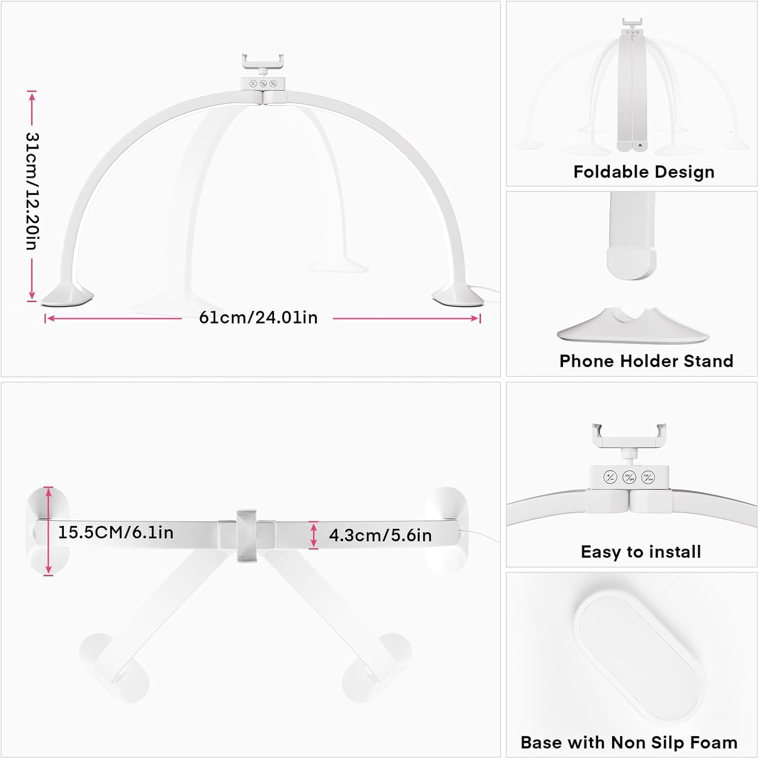 Half Moon Light U-Shaped Nail  - Led Moon Lamp recension och pris