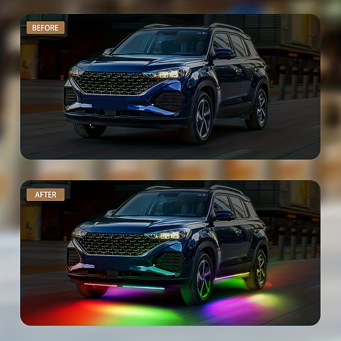 RGB Flexible Car Underglow Lig - Lighting Bolt Decor recension och pris