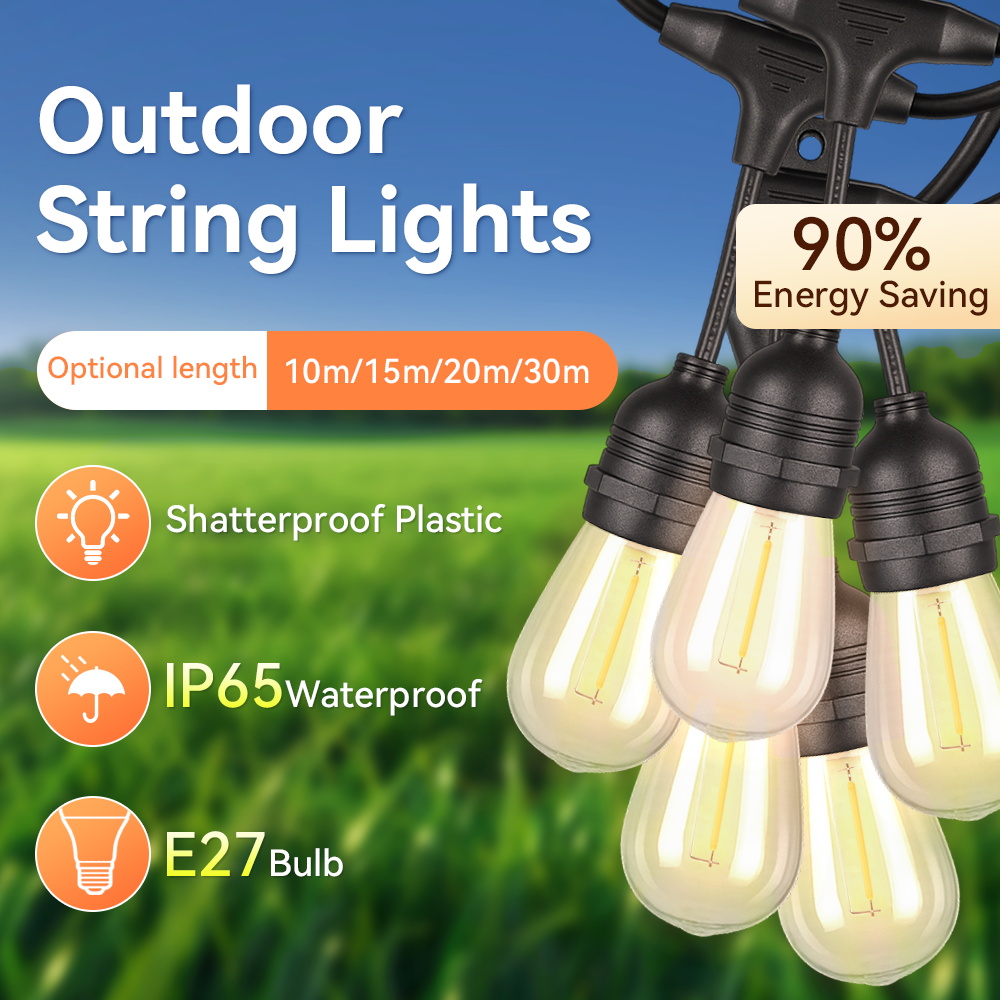 E27 Outdoor String Lights LED  - Decor Lighting Uk recension och pris