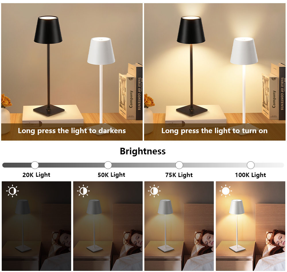 LED Rechargeable Desk Light Wi - Lighting Table Decor recension och pris