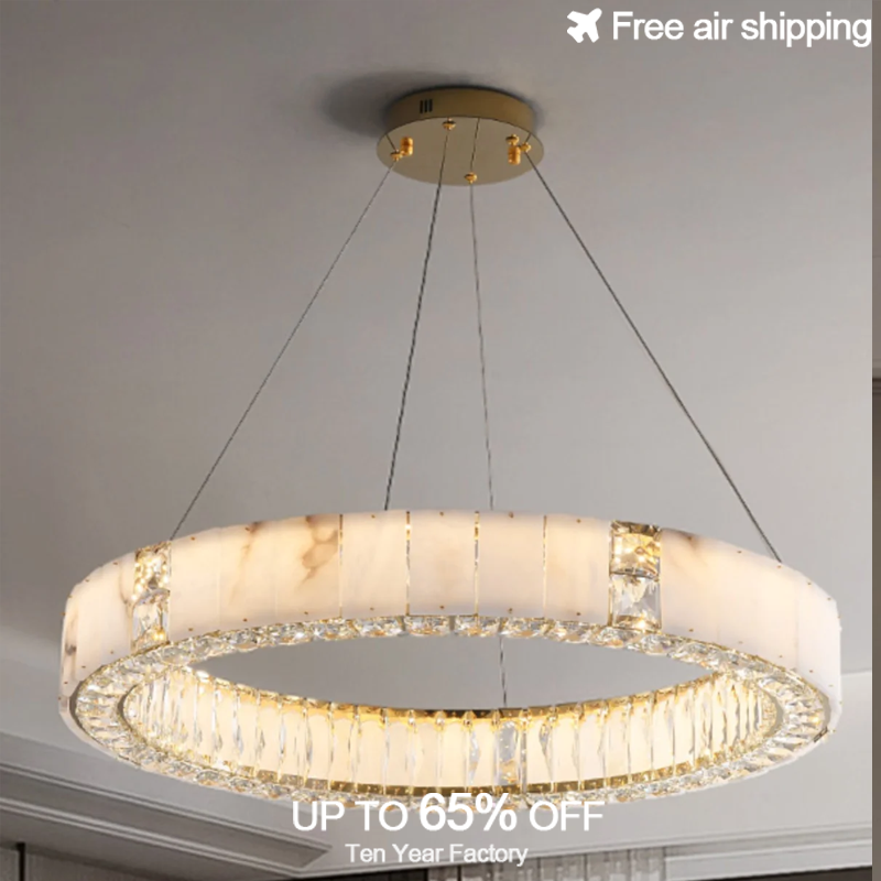Gold Black Modern LED Chandeli - Elements Lighting Decor recension och pris