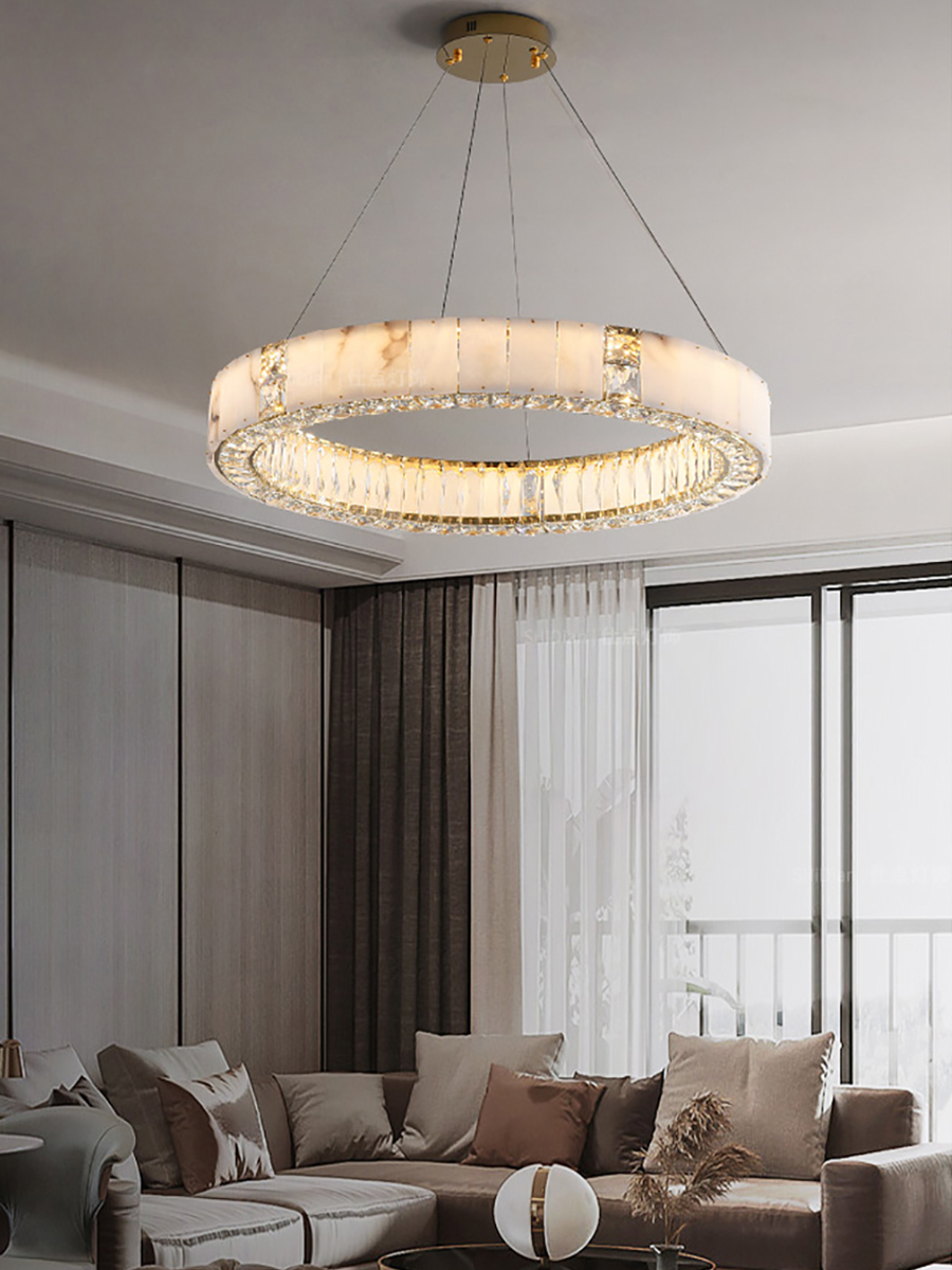 Gold Black Modern LED Chandeli - Elements Lighting Decor recension och pris